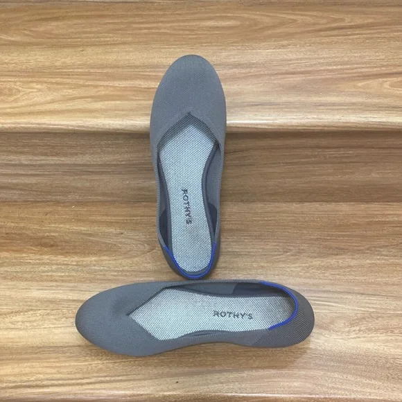 Rothy's Shoes | Women's The Flat - Size 11 1/2 in Grey - Picture 1 of 10